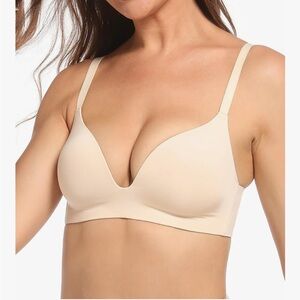 Elegant Cream Wireless Bra